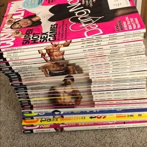 29 various cosmo magazines from 2013-2017